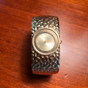 Chicos Gold Cuff Watch